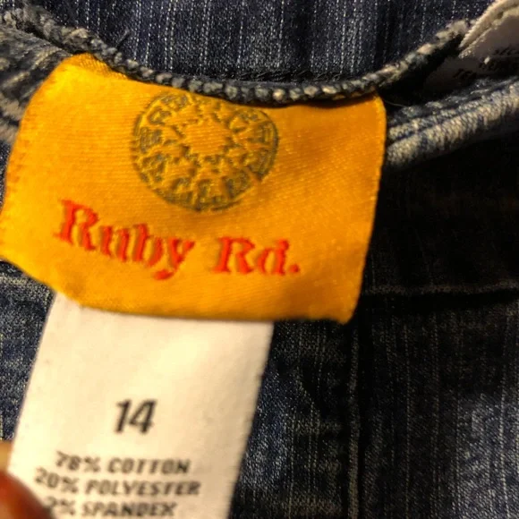 Ruby Rd. High Rise Blue Jeans - Picture 4 of 5